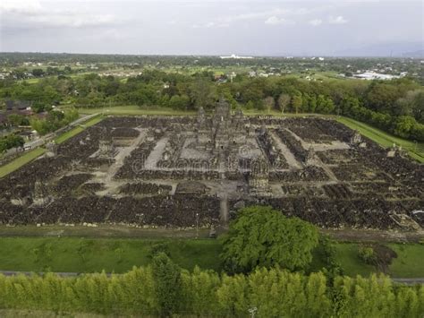 Aerial View of Candi Sewu Temple, Part of Prambanan Hindu Temple in ...