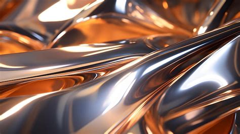 Premium Photo Close Up Of A Shiny Metallic Surface With Light Reflections