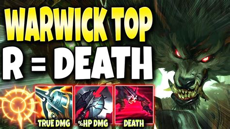 With Our Warwick Top Lane Season 11 Build 1 R Means Instant Death ☠️