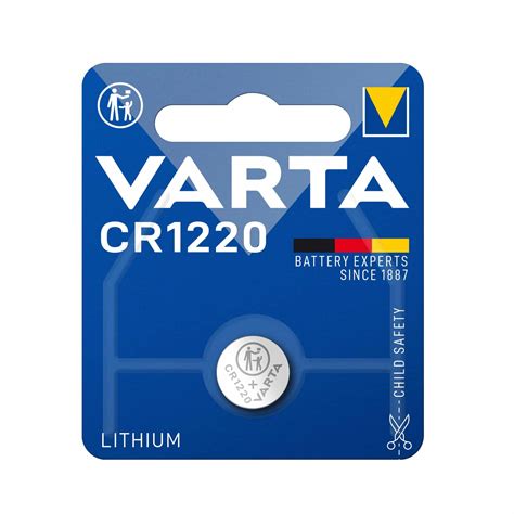 VARTA CR1220 Lithium Knopfzelle Batterie Universell 1 Stück