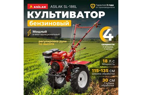 Бензиновый культиватор ASILAK SL-186L-6512 - выгодная цена, отзывы ...