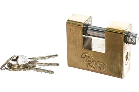 Висячий цилиндровый замок, 50 мм, 2 ключа Top Tools 90U260 - выгодная ...