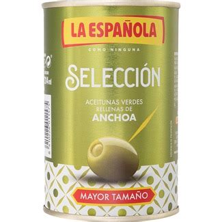 Aceitunas verdes rellenas de anchoa Selección lata 130 g neto escurrido