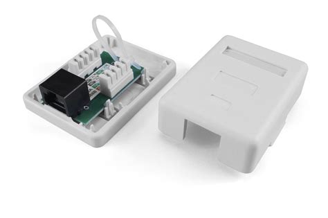 Hyperline SB1-1-8P8C-C6-WH Розетка компьютерная RJ-45(8P8C), категория ...