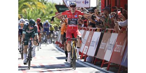 Cyclisme Tour d Espagne Wout van Aert s offre la 3e étape et