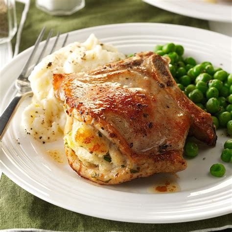 Company Stuffed Pork Chops Recipe Taste Of Home