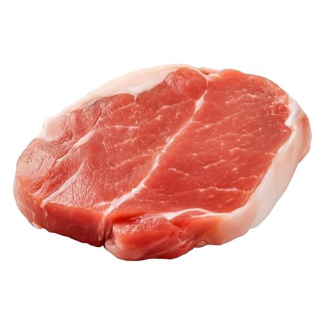 Fresh Pork Chop with Juicy Texture and Fine Marbling Details 58267937 PNG