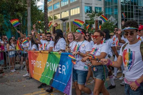 Disney Gay Community In Come Out With Pride Orlando Parade In Lake Eola Park Area
