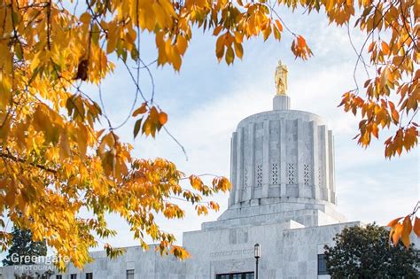 Salem Capitol Photo Print Oregon Capitol Building Fall in | Etsy