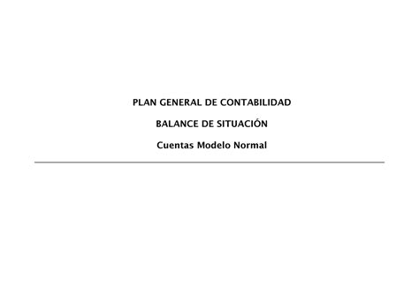 Balance Normal Npgc Es Guardable PLAN GENERAL DE CONTABILIDAD BALANCE