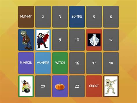 Halloween Memory Game Parejas