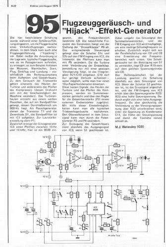 Sound Generator Ton Elektor Magazine