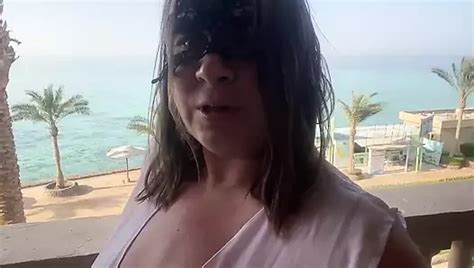 On The Balcony Masturbating My Hairy Wet Pussy And Getting A Squirt Ogresm People Are Watching