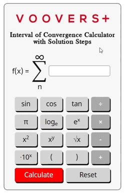 Interval of Convergence Calculator | Best Full Solution Steps