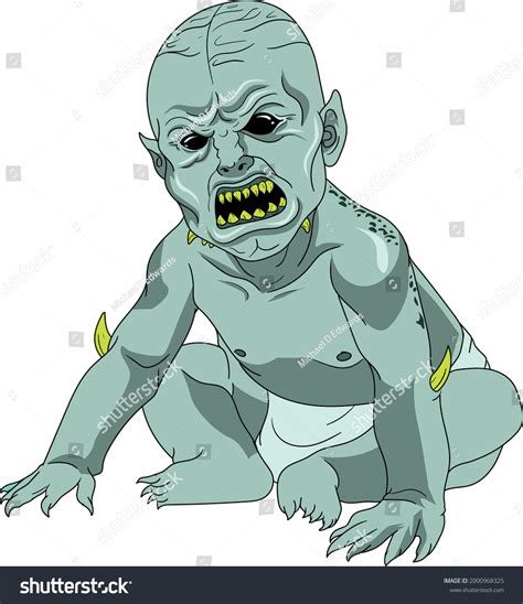 Tiyanak Vampiric Creature Philippine Mythology That Stock Vector (Royalty Free) 2000968325 ...