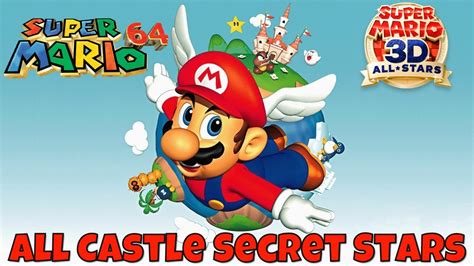 Super Mario 64 All Castle Secret Stars Walkthrough Super Mario 3D