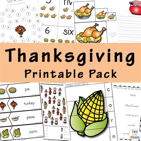 A Thanksgiving Printable Pack For Learning History And More