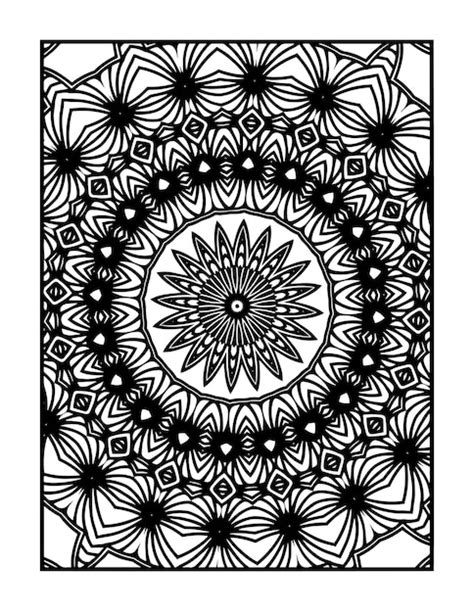 Page De Coloriage De Motif De Mandala Abstrait Dessiné à La Main Pour