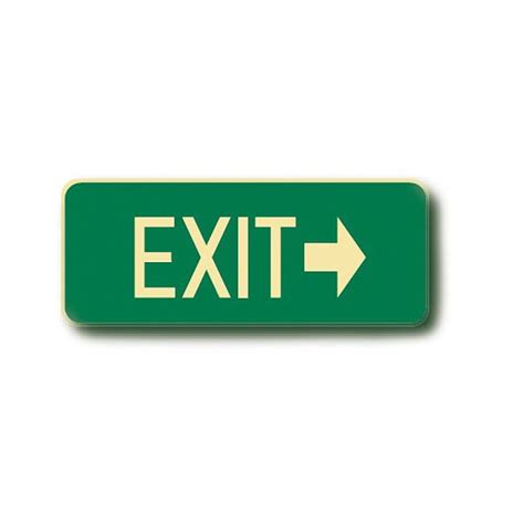 Exit With Right Arrow - Floor Signs - Express Safety