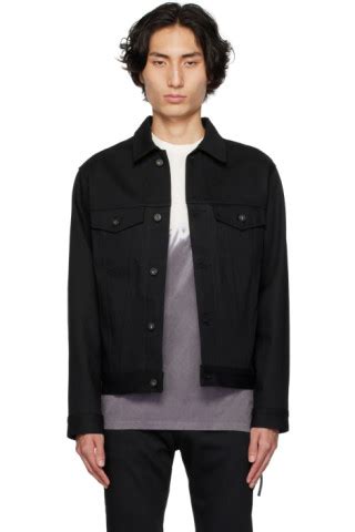 Black Selvedge Denim Jacket By Naked Famous Denim On Sale