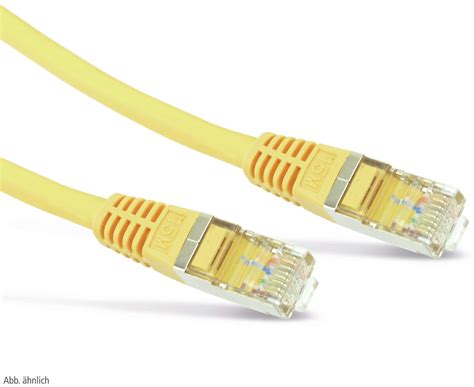 CAT6 Patchkabel 7 5m Gelb S FTP Goobay Pollin De