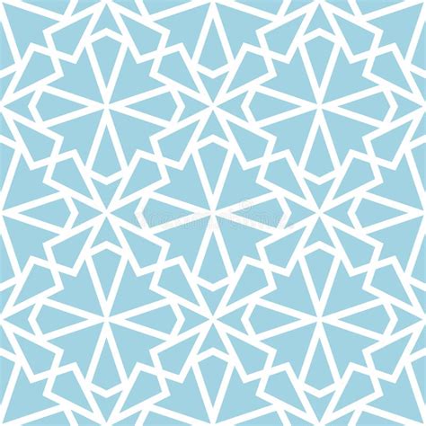 Navy Blue and White Geometric Ornament. Seamless Pattern Stock Vector - Illustration of print ...