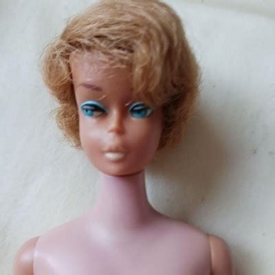 Vintage S Midge Barbie Ash Blonde Bubble Cut Japan Marked Mattel W