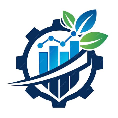 Technological growth logo vector on white background | Premium AI