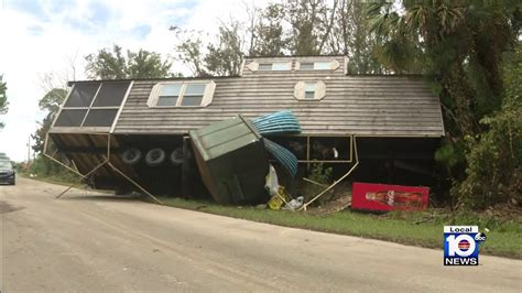 Storm Surge From Hurricane Idalia Moves Mobile Homes Collapses Walls