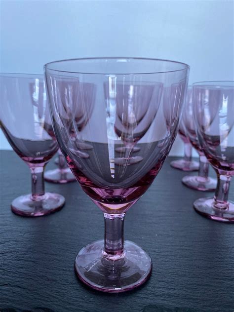 Vintage 1970s Wine Liquer Glasses Set Of 9 Etsy