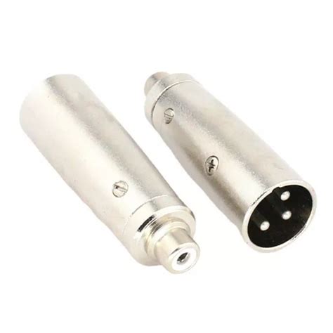 C Ble Adaptateur Robuste Broches Xlr M Le Vers Femelle Rca Pour