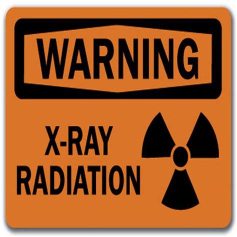 SignMission 10 X 14 In Warning Sign For X Ray Radiation OSHA Safety