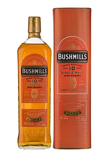 Виски - Бушмиллс 10 летней выдержки Черри Каск (Bushmills 10 years old ...