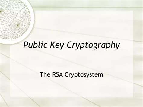 Ppt Public Key Cryptography Powerpoint Presentation Free Download