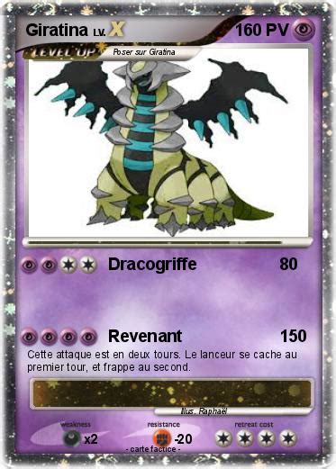 Pok Mon Giratina Dracogriffe Ma Carte Pok Mon