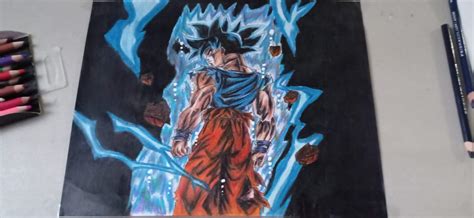 Mi dibujo de Goku ultra instinto señal estilo legends que tal me quedo