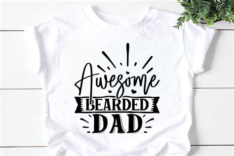 Awesome Bearded Dad Svg Graphic By Mk Design Store · Creative Fabrica