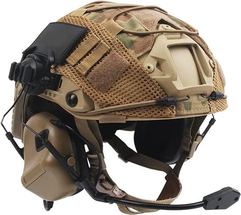 Amazon Zjieyu Juego De Casco De Airsoft R Pido Con Auriculares