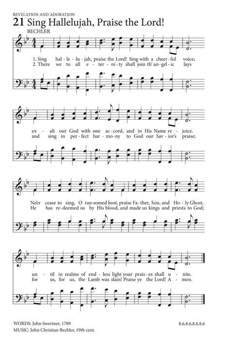 10 Sing Hallelujah To The Lord Lyrics