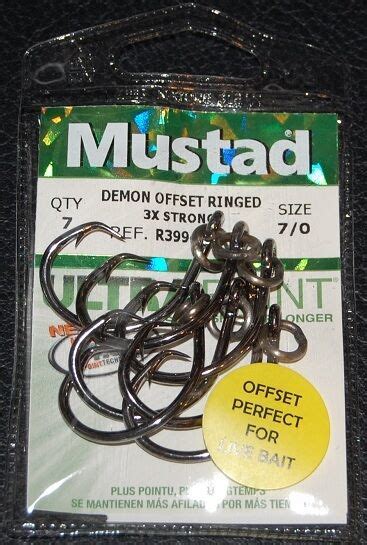 Pack Mustad R Bln Ultra Point Size X Strong Ringed Circle