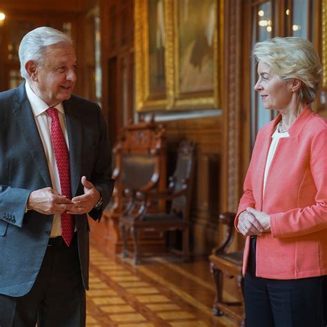 Von der Leyen y López Obrador se comprometen a modernizar el acuerdo