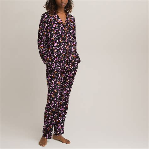 Floral Print Grandad Pyjamas Floral Print La Redoute Collections