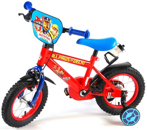 Paw Patrol Kinderfiets Jongens Inch Rood Blauw Fietsmaster