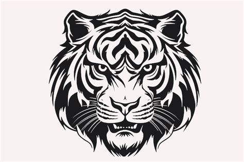 Premium Vector Tiger Head Vector Illustration Mascot Logo