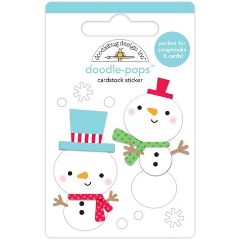 Snowman Stickers: Snow Fun Doodlebug Designs Stickers, Winter Stickers ...