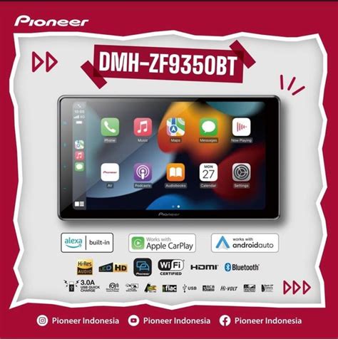 Jual PIONEER HEAD UNIT DMH Z F 9350 BT 9 Inch Di Lapak PALAPA SAKTI