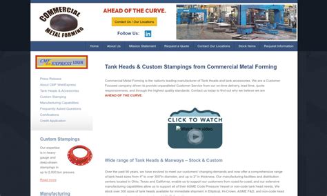 Commercial Metal Forming | Pressure Vessels