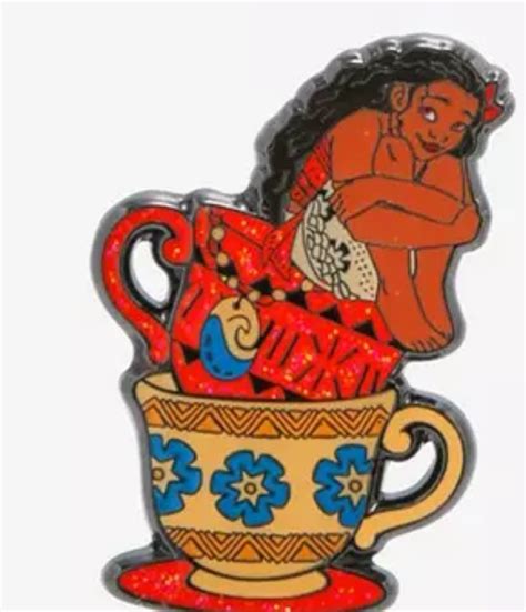 Moana Hot Topic Disney Princess Tea Blind Box Loungefly Disney Pin