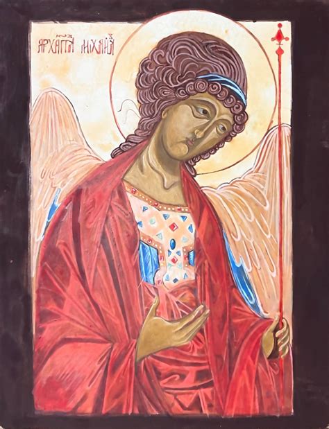 St. Michael Archangel Icon Only Unframed. - Etsy