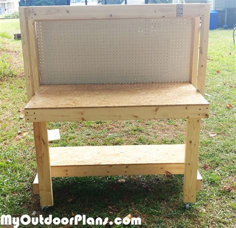 DIY Workbench With Pegboard MyOutdoorPlans